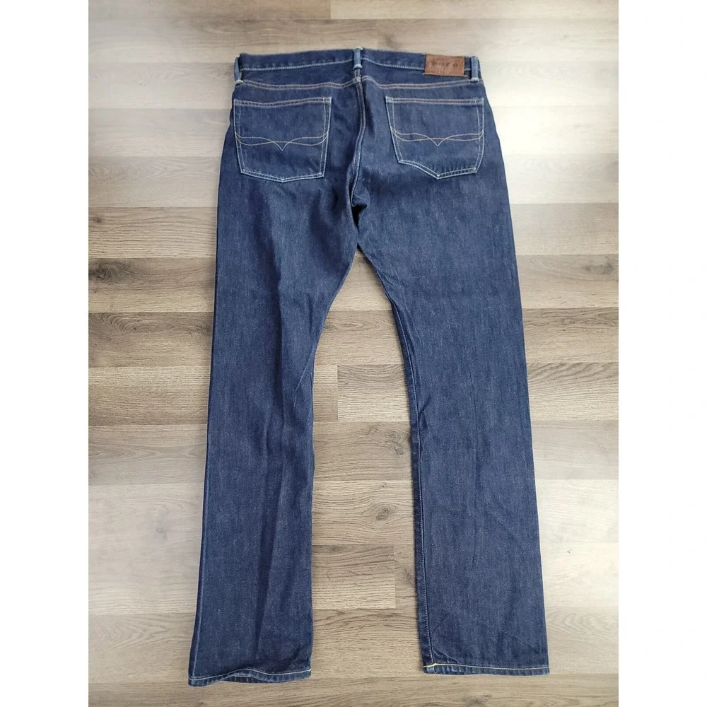 Polo Ralph Lauren Slim Fit Jeans Size 35x32 Dark Wash Stretch Cotton Straight